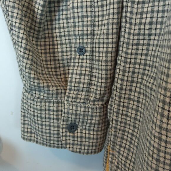 Timberland gray plaid long sleeve button front shirt - Picture 6 of 14